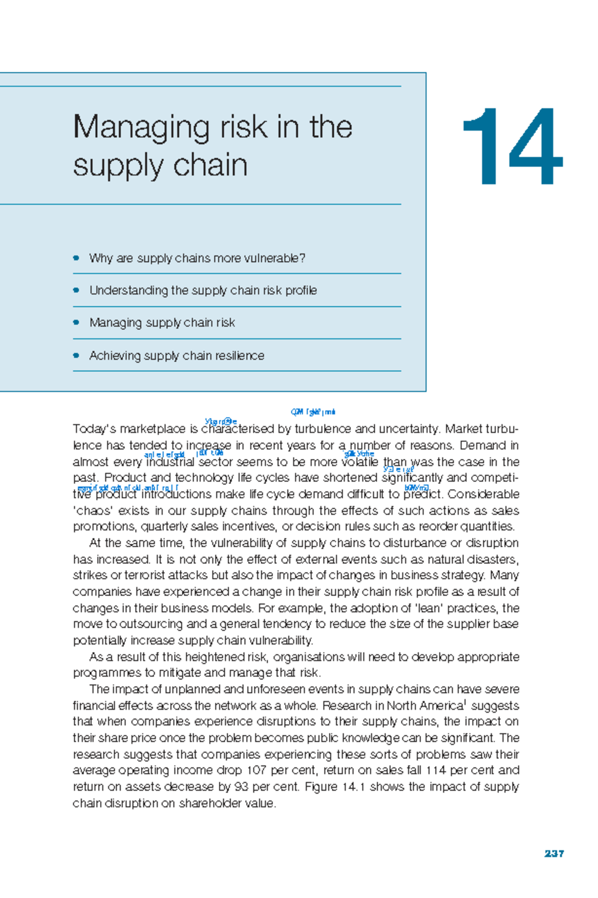 Managing Supply Chain Risk: Vulnerabilities and Resilience Strategies ...