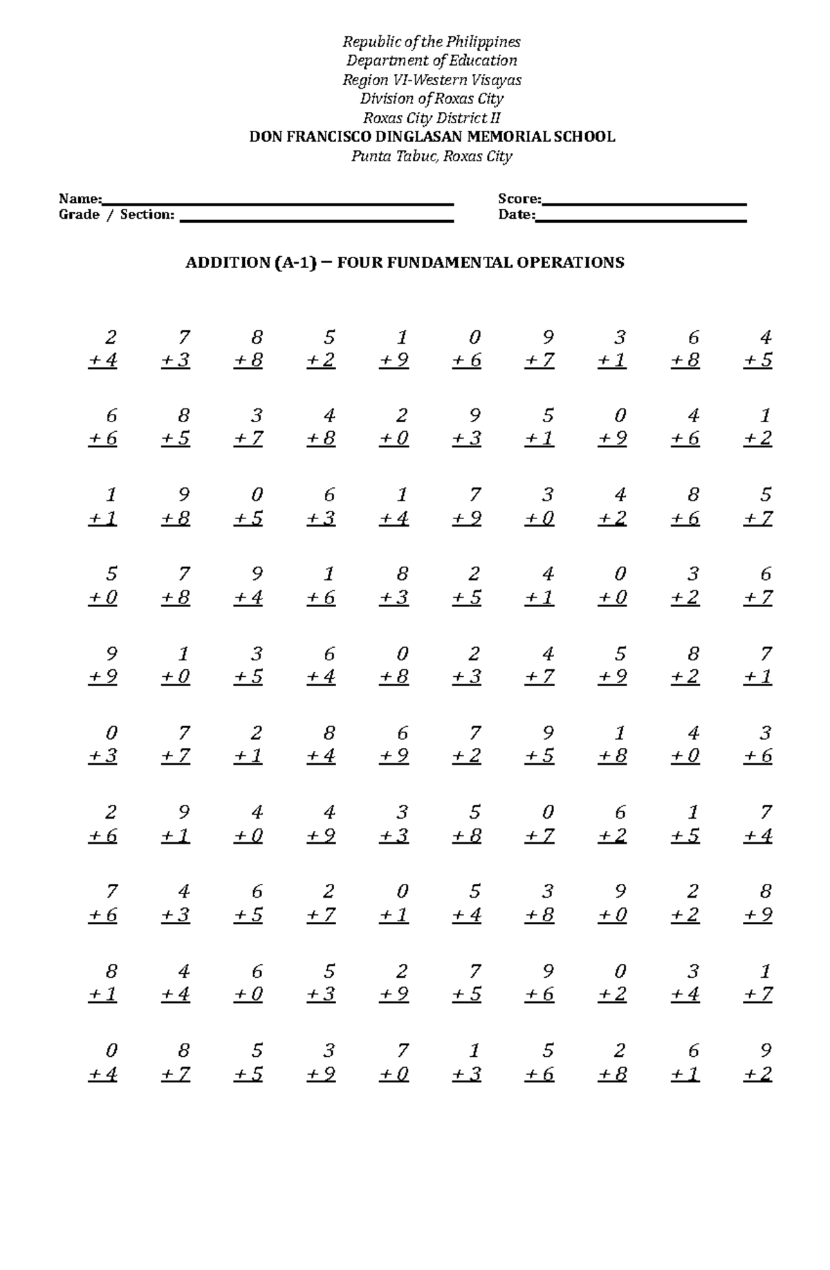 Printable Window Card Addition Printable Card Free