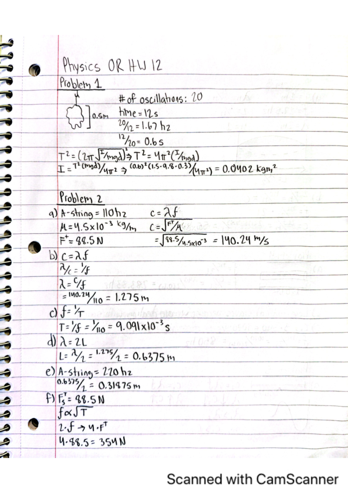 OR HW 12 Solutions - PHYS 2054 - Studocu