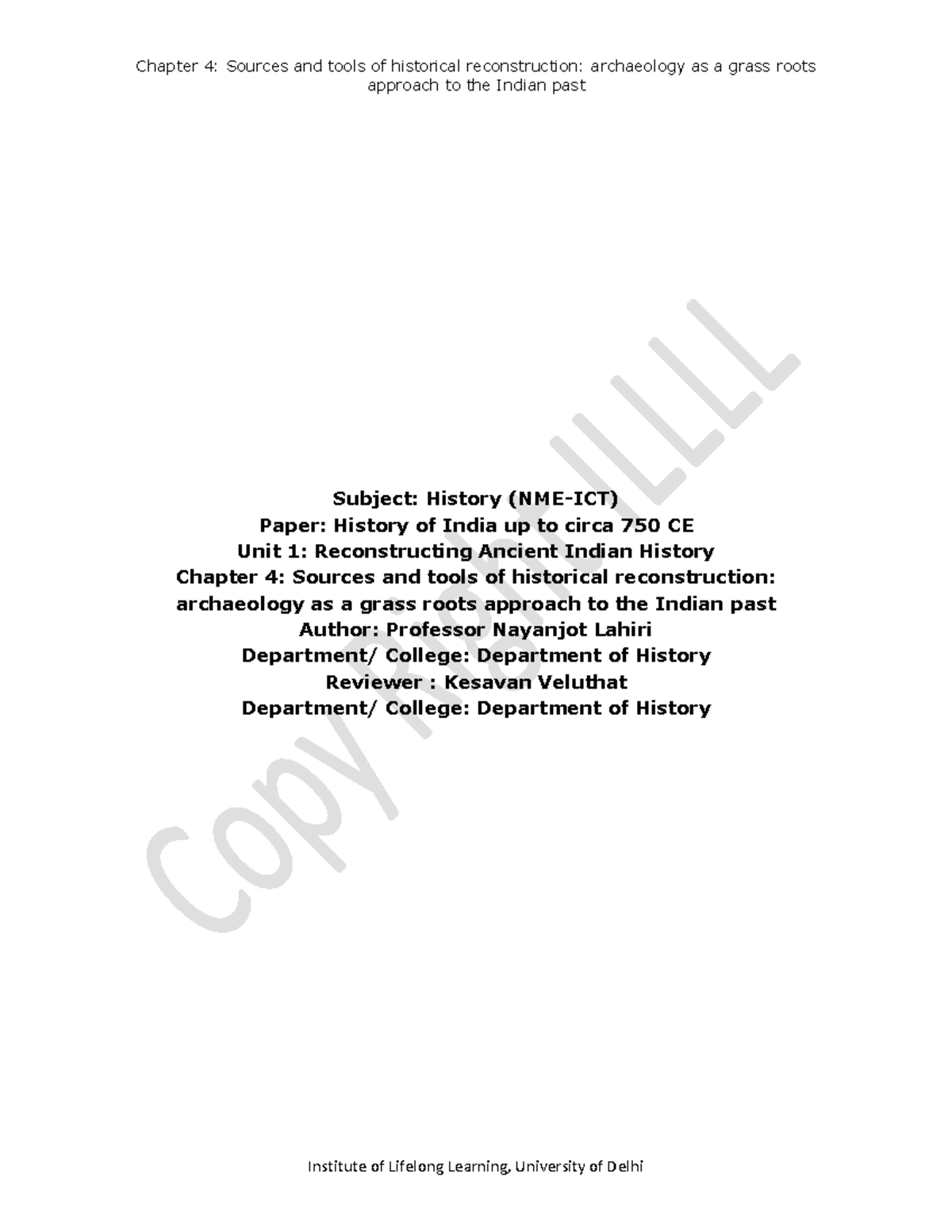 NME-ICT History of India: Chapter 5 - Archaeology & Historical ...