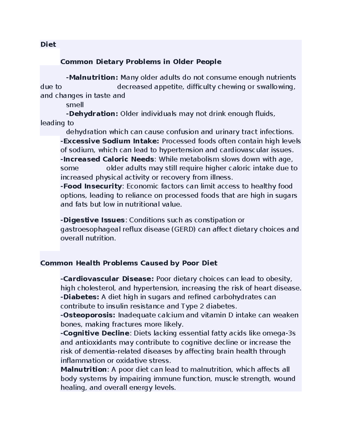 **Nutrition and Exercise Guidance for Older Adults: Key Wellness ...