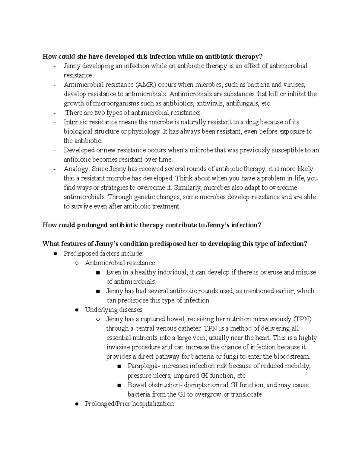 Microbio Rounds: Antimicrobial Resistance & Infection Case Study - Studocu