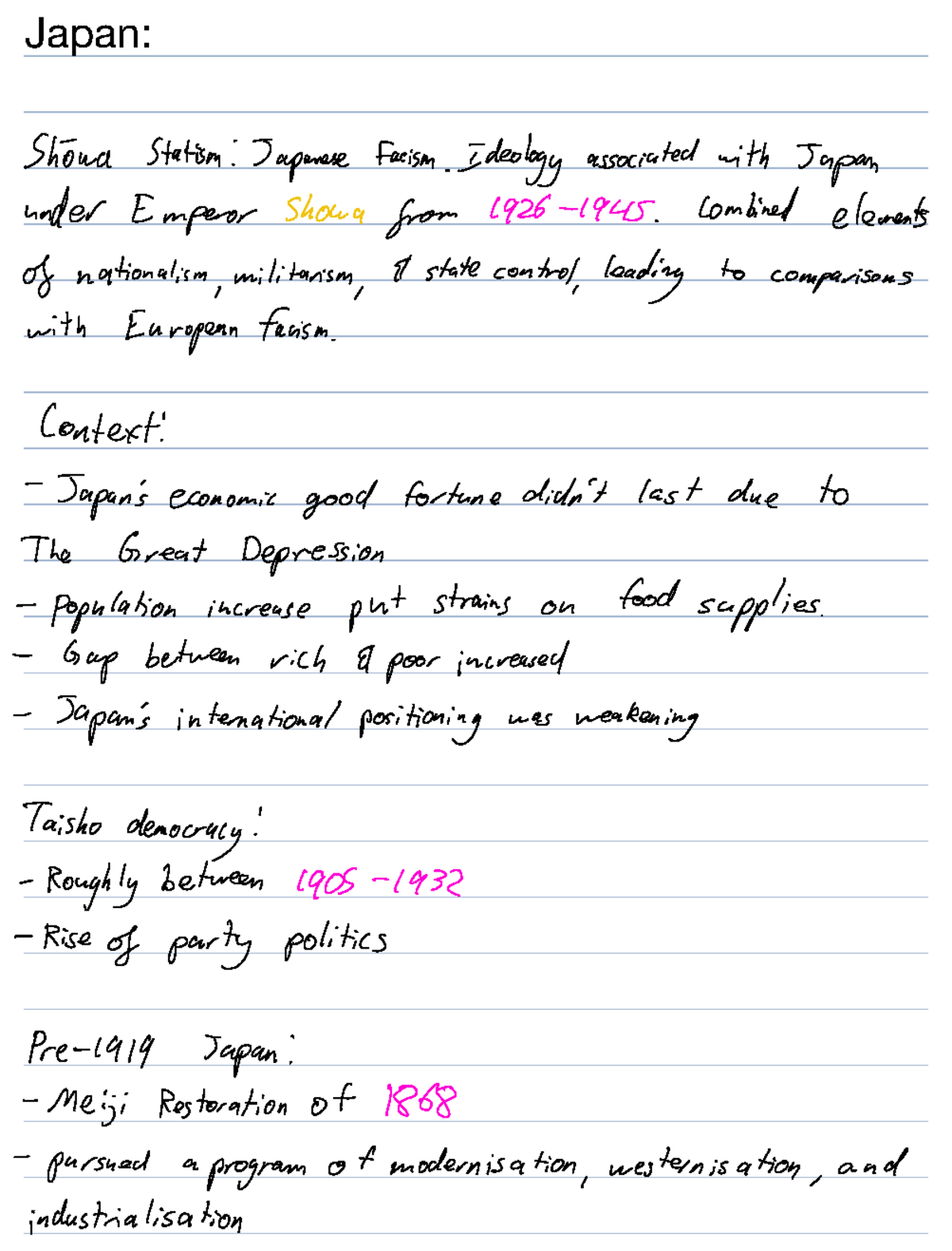 Power and Authority notes - Japan: Nazi Germany: - Studocu