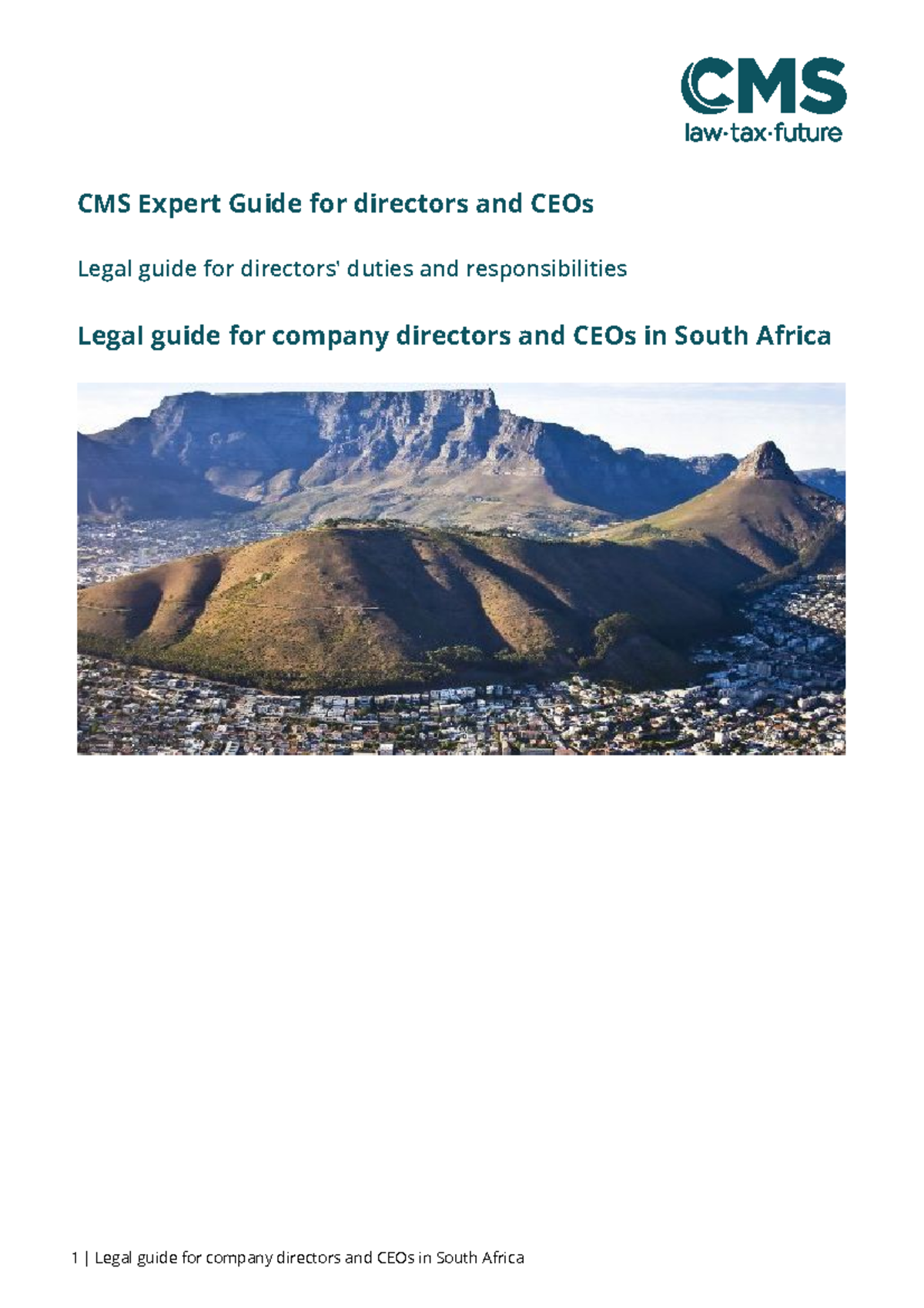 CMS Legal Guide for Directors & CEOs: Duties, ESG, and Liabilities ...