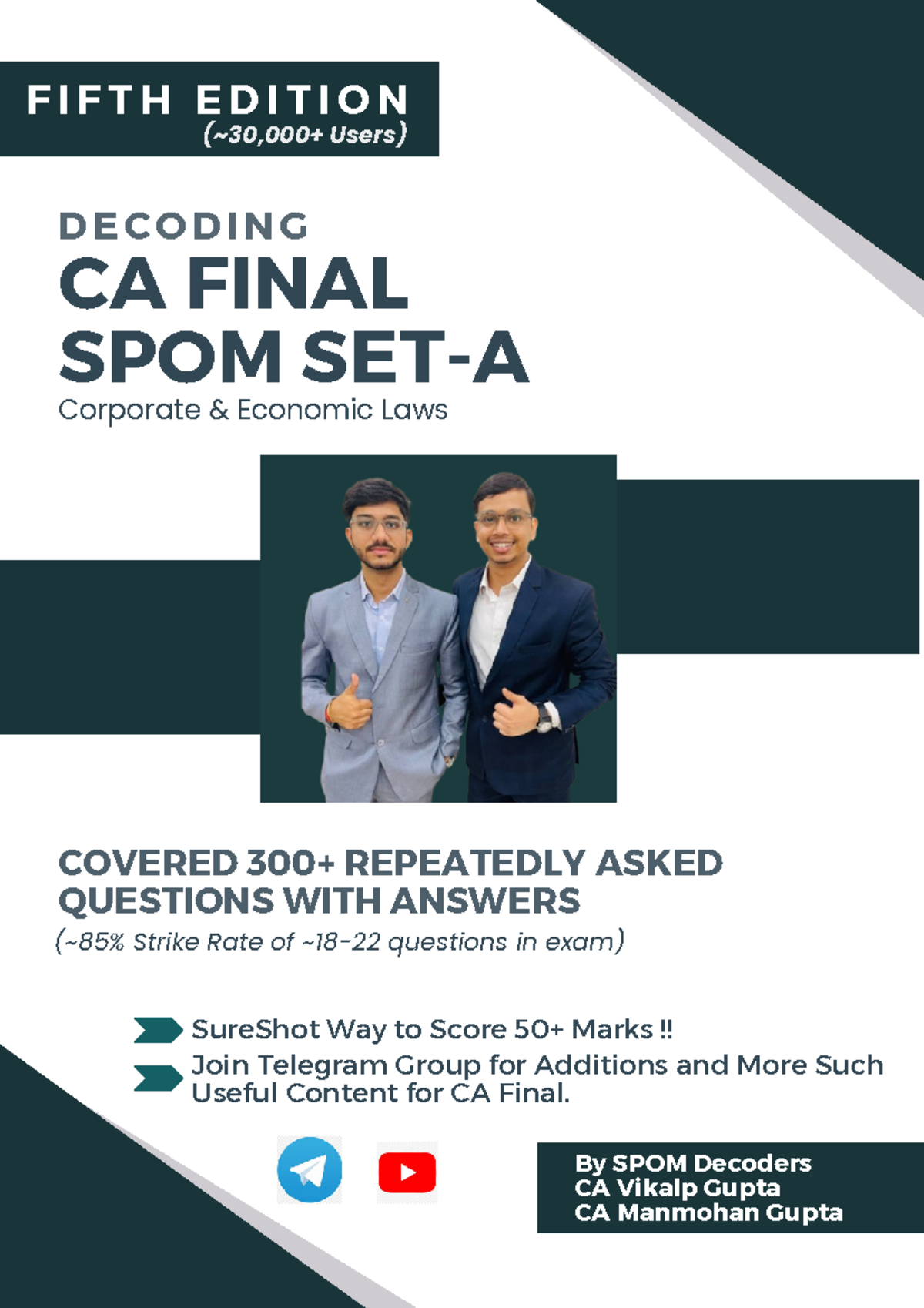 CA Final SPOM Set A Law Fifth Edition Compilation by Vikalp & Manmohan ...