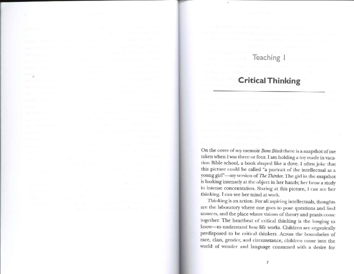 Final Exam Study Guide for XYZ101: Teaching Critical Thinking - Studocu