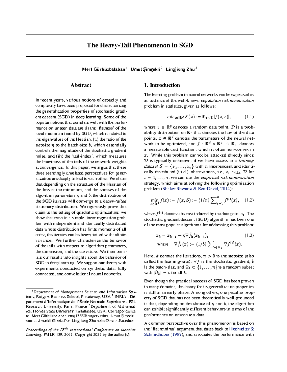 The Phenomenon of SGD: Insights and Generalization Properties - Studocu