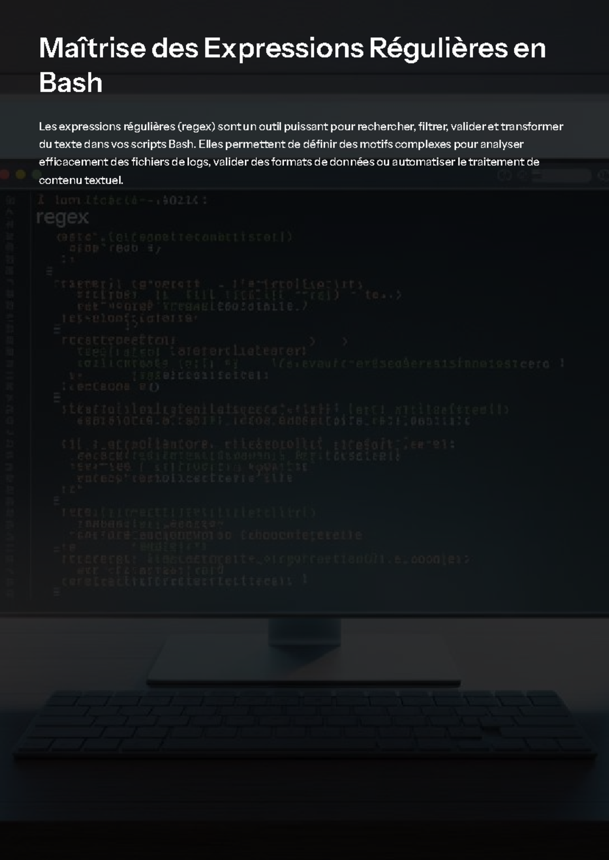 Maîtrise des Regex en Bash : Guide Complet et Pratiques - Studocu