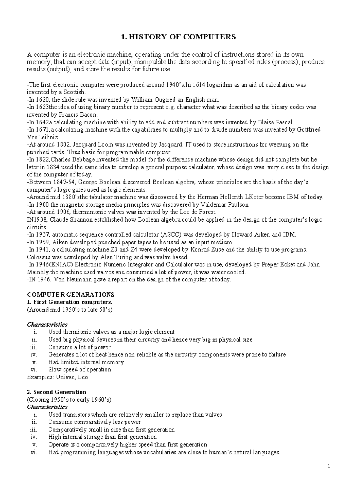 Introduction to ICT Notes (ICT101) - Comprehensive Overview - Studocu