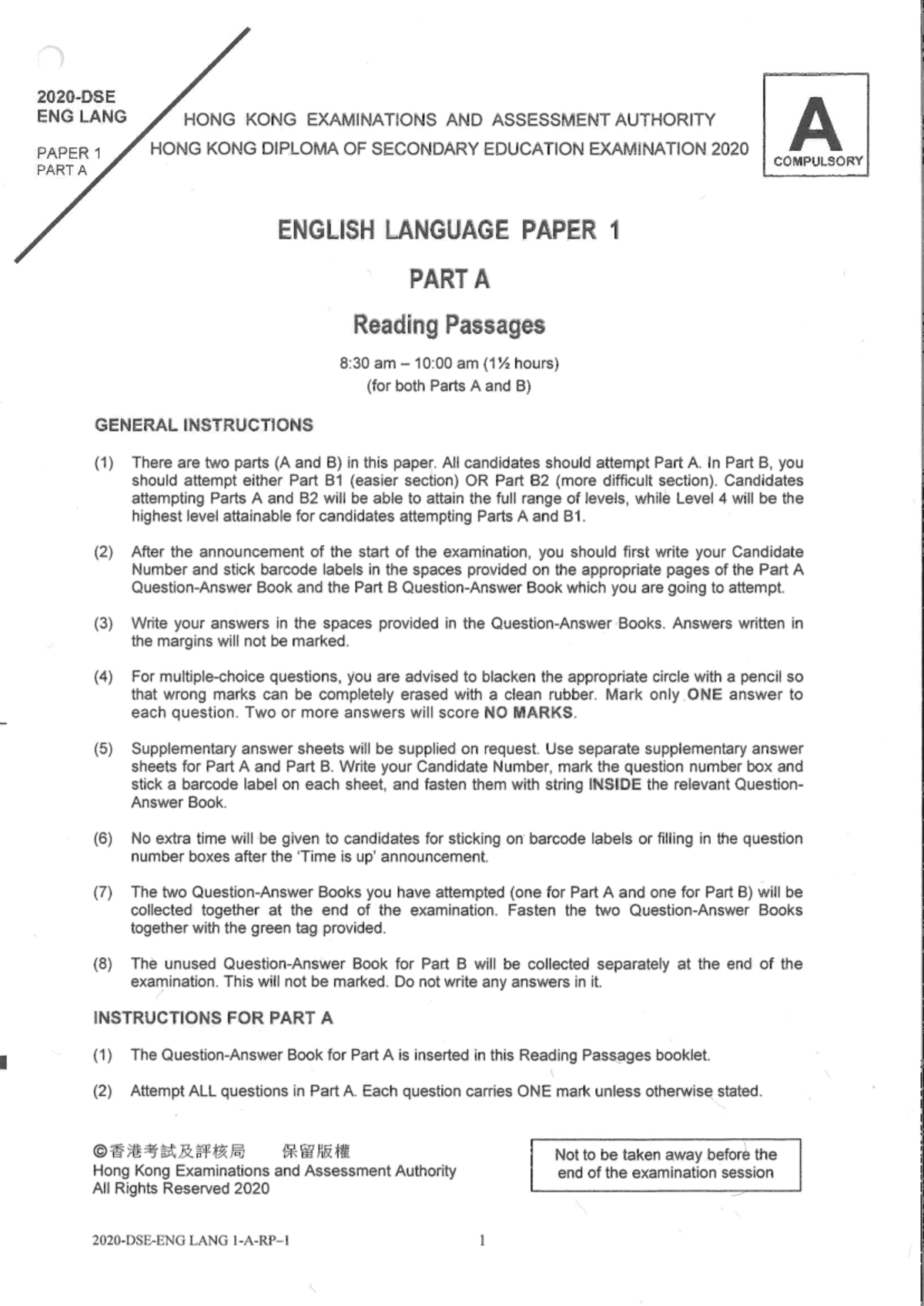 DSE 2018 English Language Paper 3 Data File: B1 & B2 Overview - Studocu