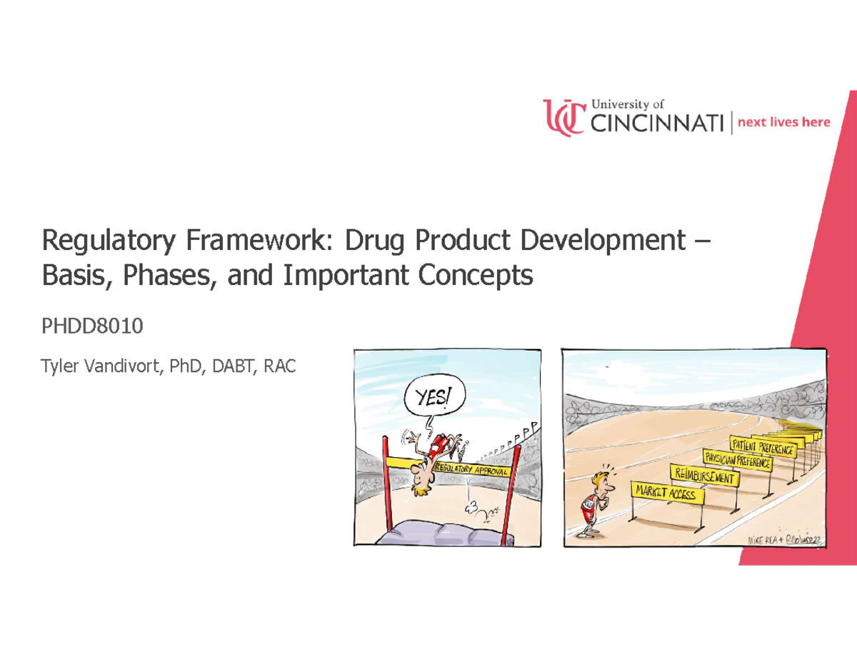 Regulatory Framework in Drug Development: PHDD8010 Module 2b Final ...