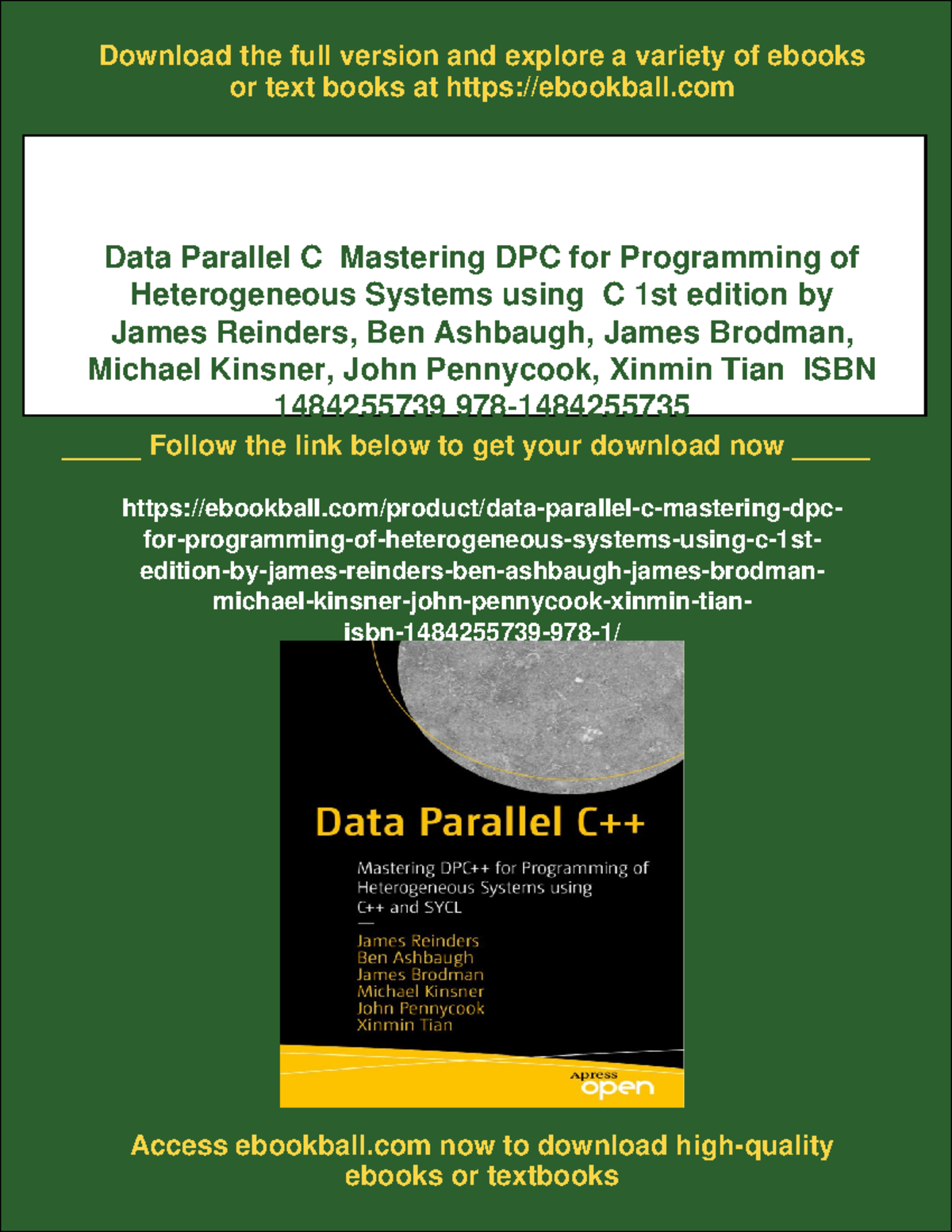 18528 - Data parallel c mastering dpc for programming of heterogeneous ...