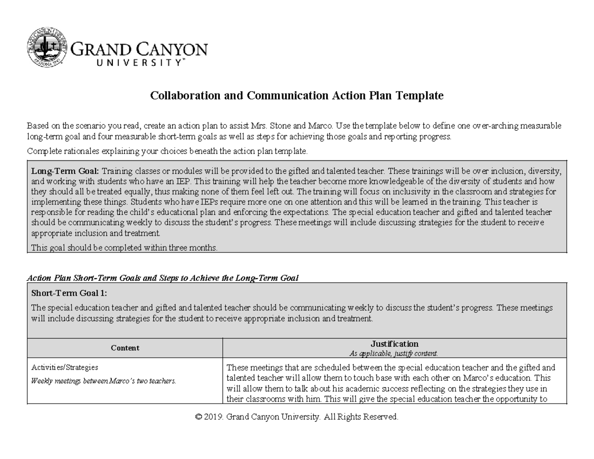 SPD-310-T7-RS-Action Plan for Collaboration & Communication Strategies ...