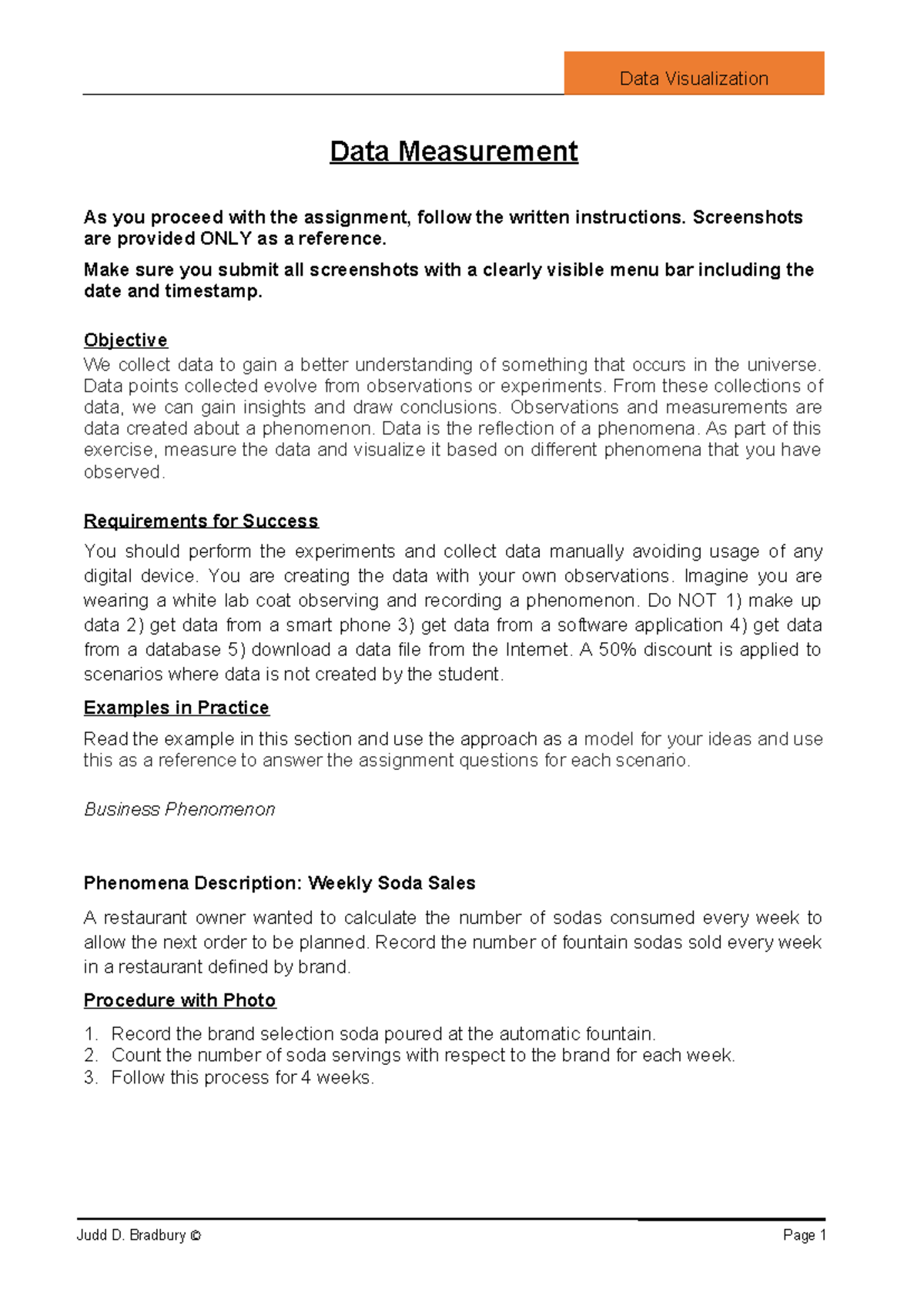 Assignment 2 - Data Measurement & Visualization Techniques - Studocu