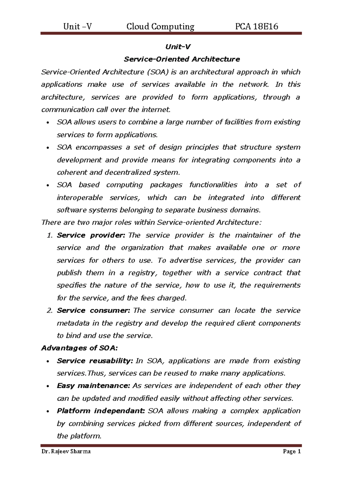 Cloud Computing M.Tech Sem V & VI Exam Paper - May 2025 - Studocu
