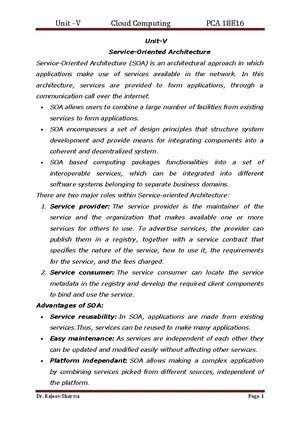 Cloud Computing M.Tech Sem V & VI Exam Paper - May 2025 - Studocu