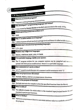C programming complete notes - LECTURE NOTE on PROGRAMMING IN “C ...