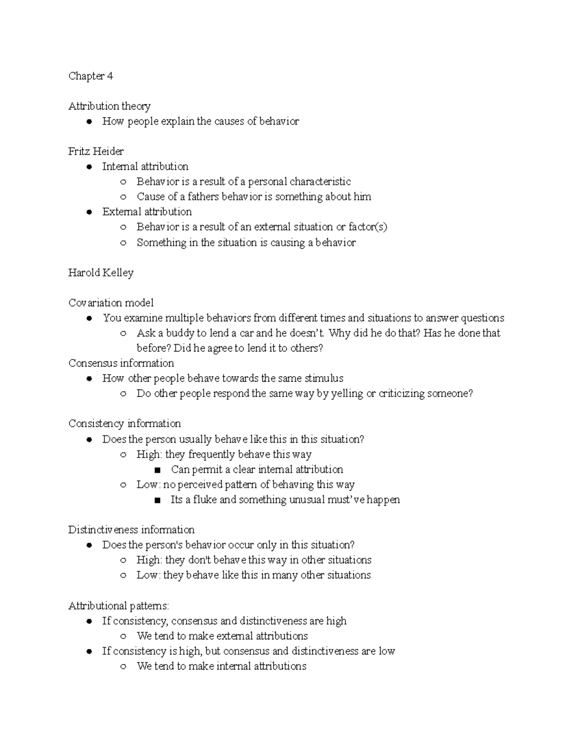 PSYC Module 2 Notes: Attribution Theory and Self-Concept Insights - Studocu