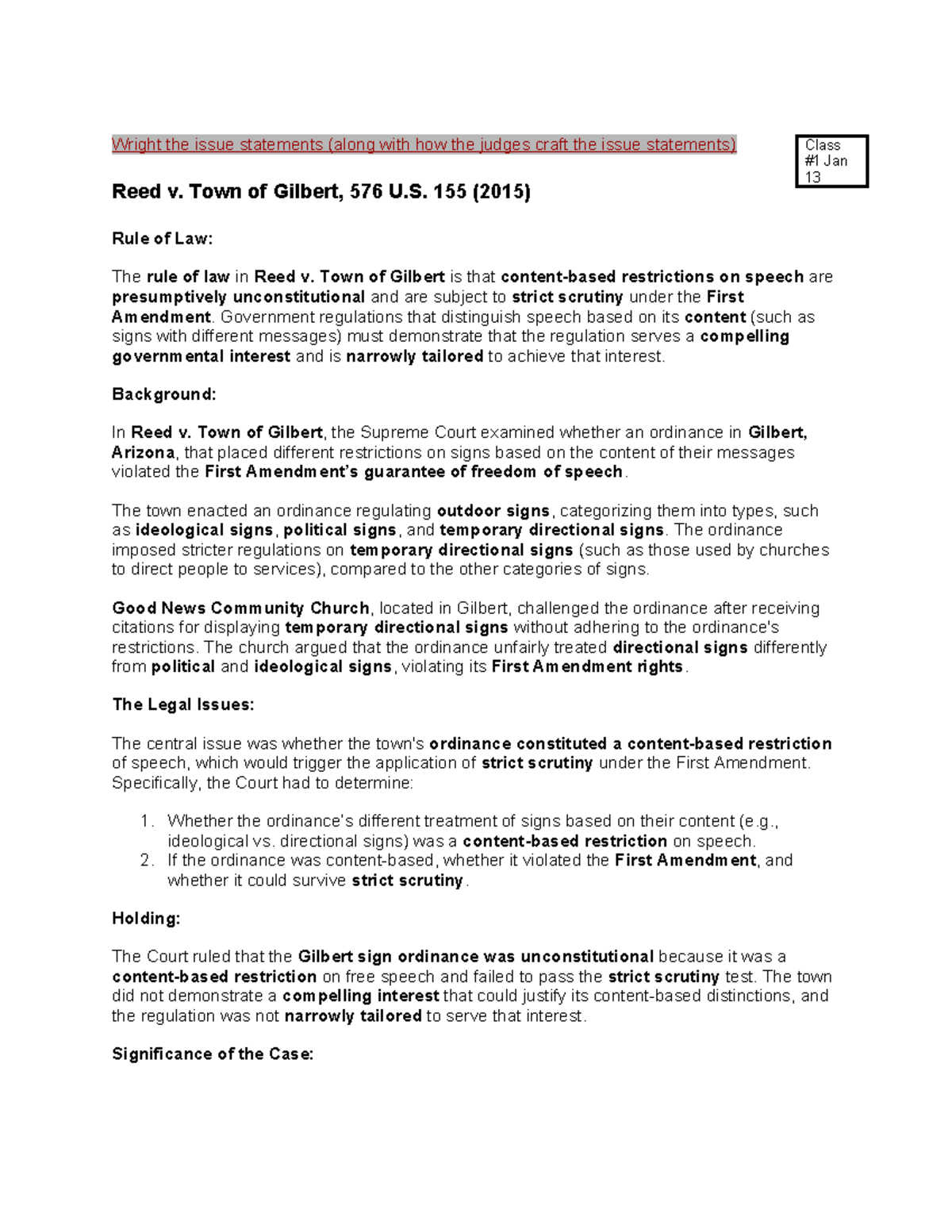 United States v. O’Brien Overview and Analysis - Court Case Notes ...