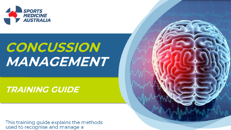 Concussion Management Manual - This training guide explains the methods ...