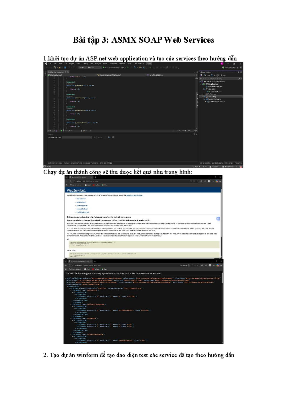 Bài tập webservice - kỹ thuật lập trình - Bài tập 3: ASMX SOAP Web ...