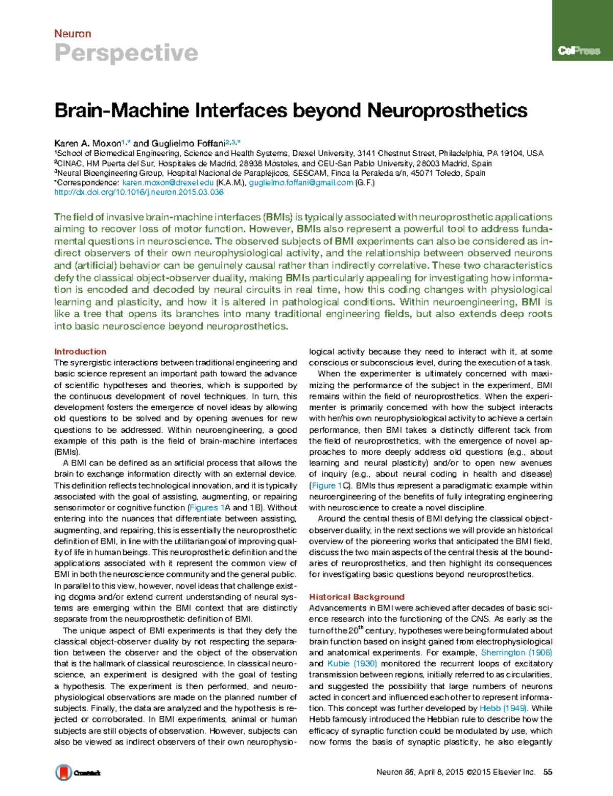Brain-Machine-Interfaces-beyond-Neuroprosthetics n - Perspective Brain ...