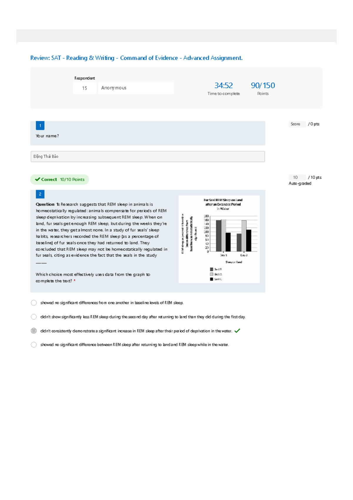 SAT Reading & Writing: Command of Evidence - Advanced Assignment - KEM ...