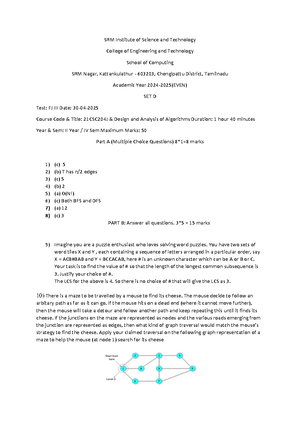 DAA Unit 1 & 2 Solutions: Algorithm Analysis & Complexity Explained ...