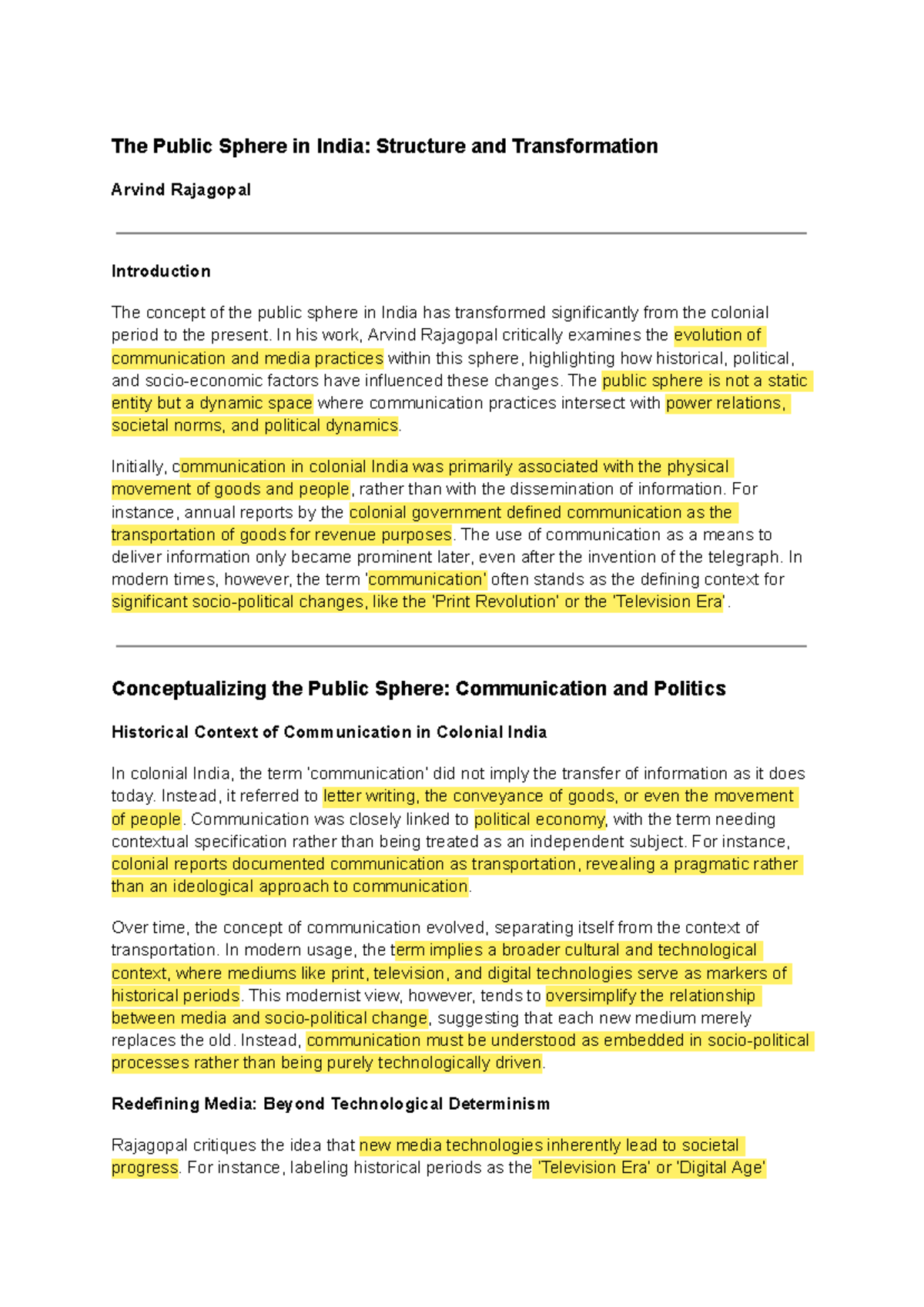 Public Sphere in India: Evolution of Communication Practices and Media ...