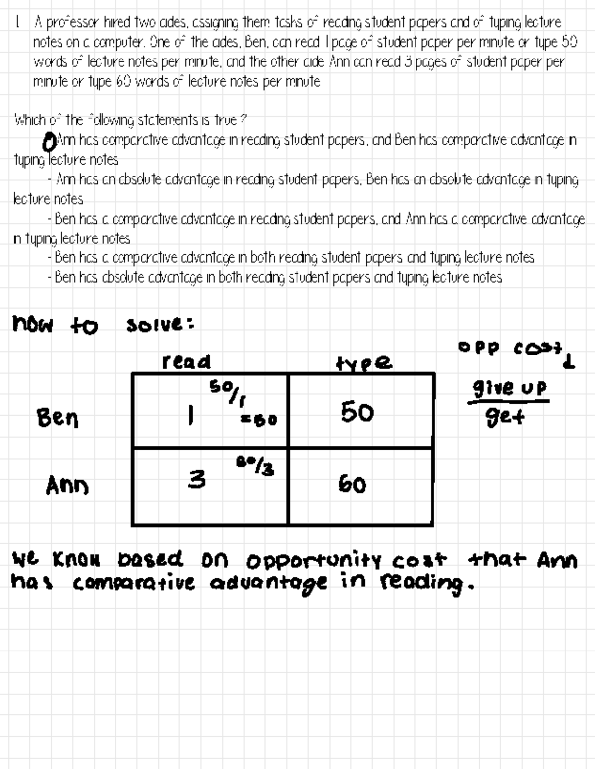 AP questions W Notes - A professor hired two aides, assigning them ...