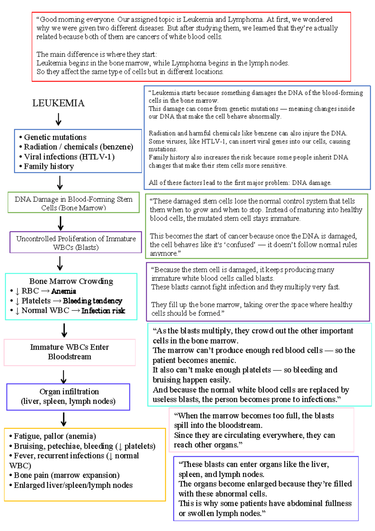 Patho 101: Understanding Leukemia & Lymphoma - Key Insights - Studocu