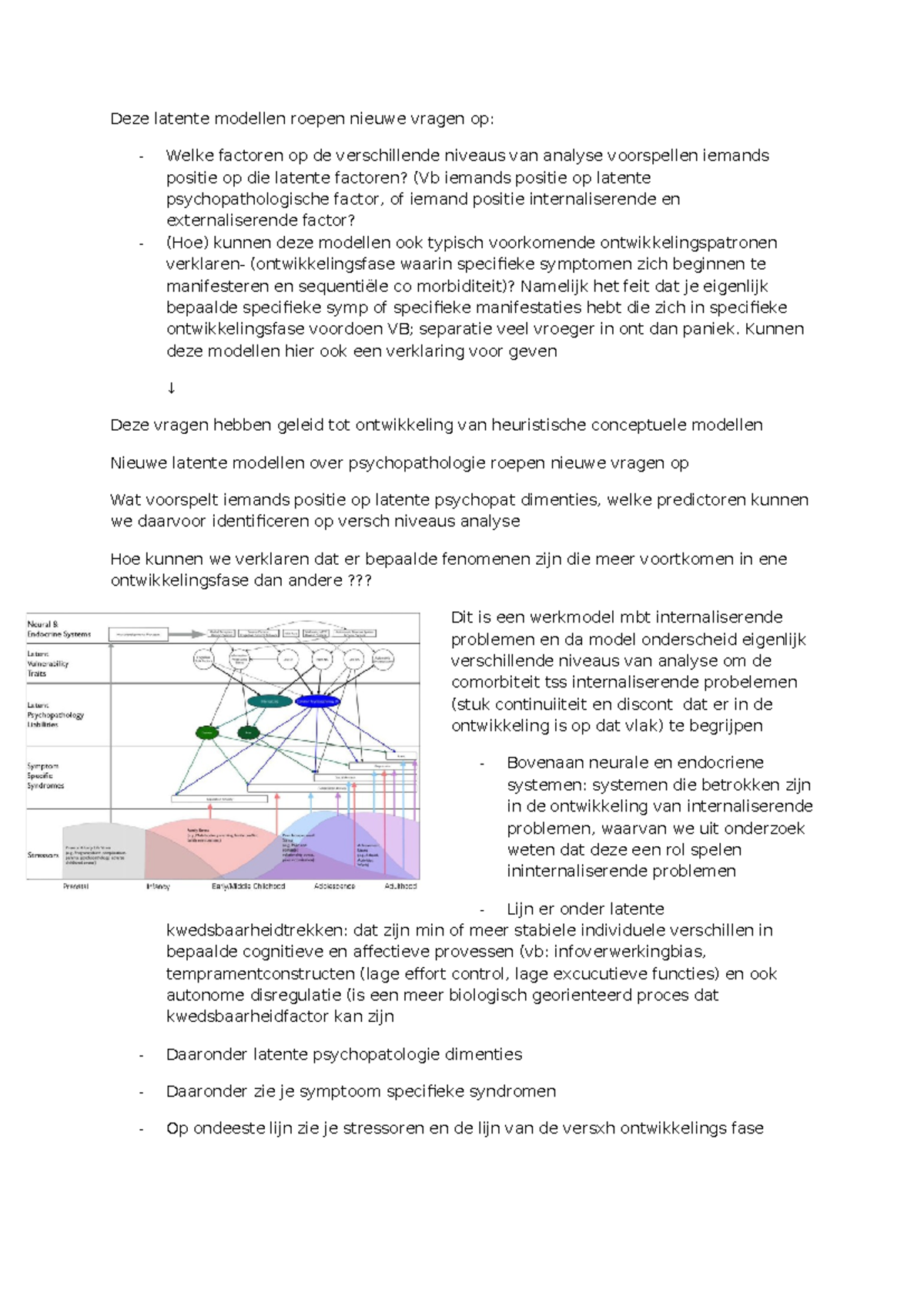 Nieuwe Latente Modellen en Psychopathologie: Analyse van Risicofactoren ...