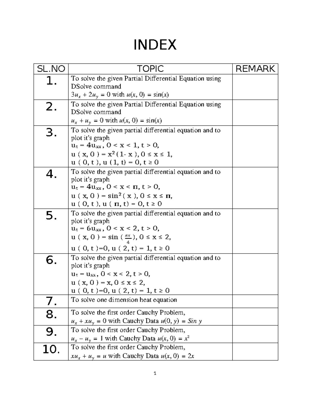 PD11E Final Exam: Solving Partial Differential Equations with DSolve ...