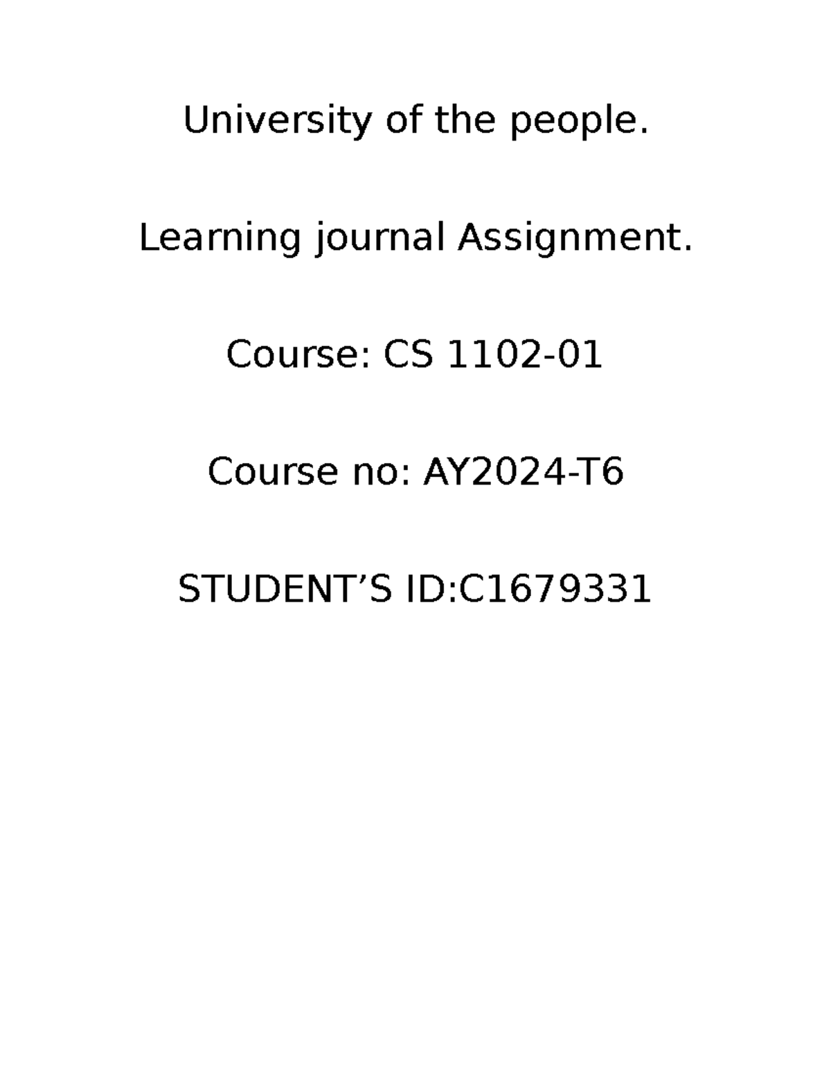 CS C1679331 Assignment: Java Library System Implementation - Studocu