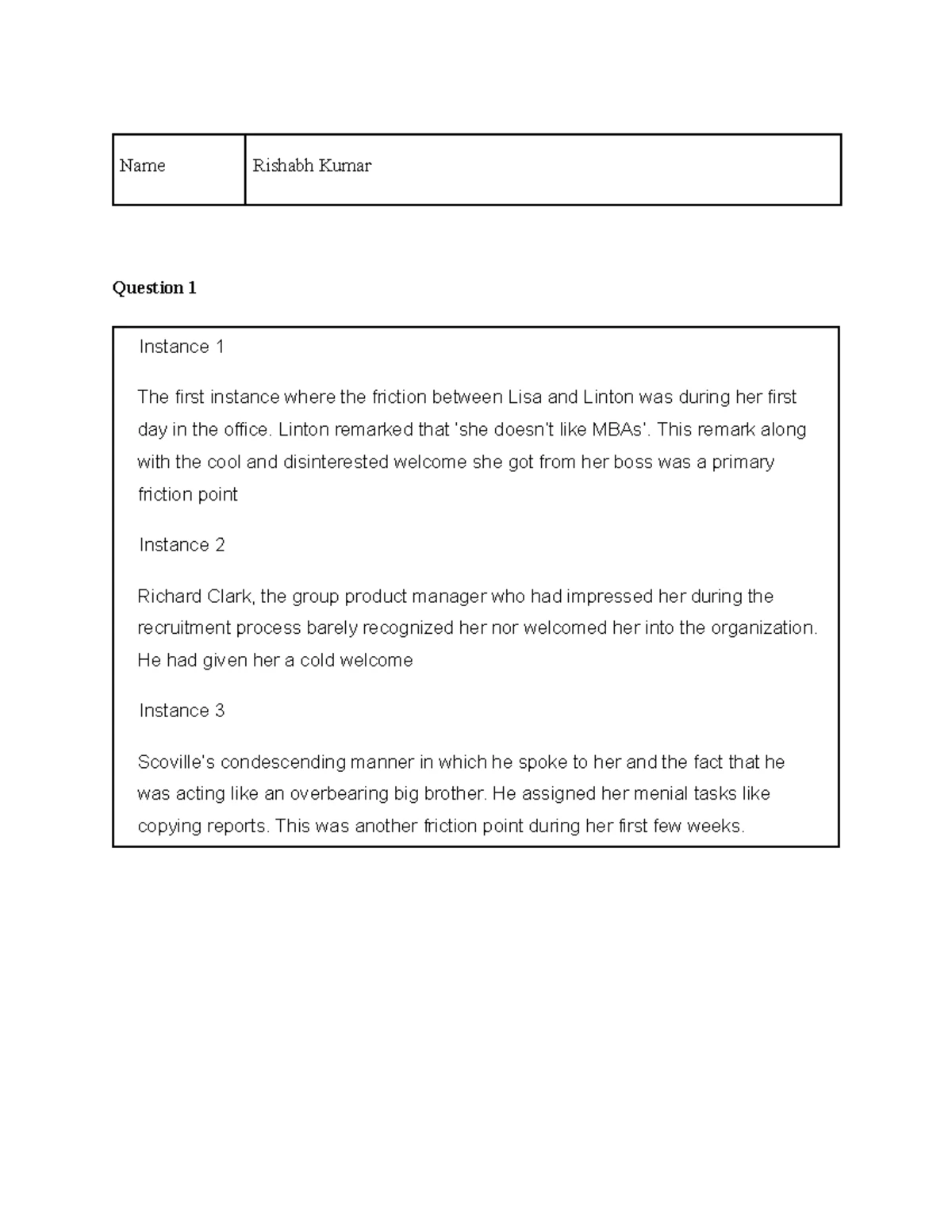 IMT Case Study Analysis: Lisa Benton's Workplace Challenges - Studocu
