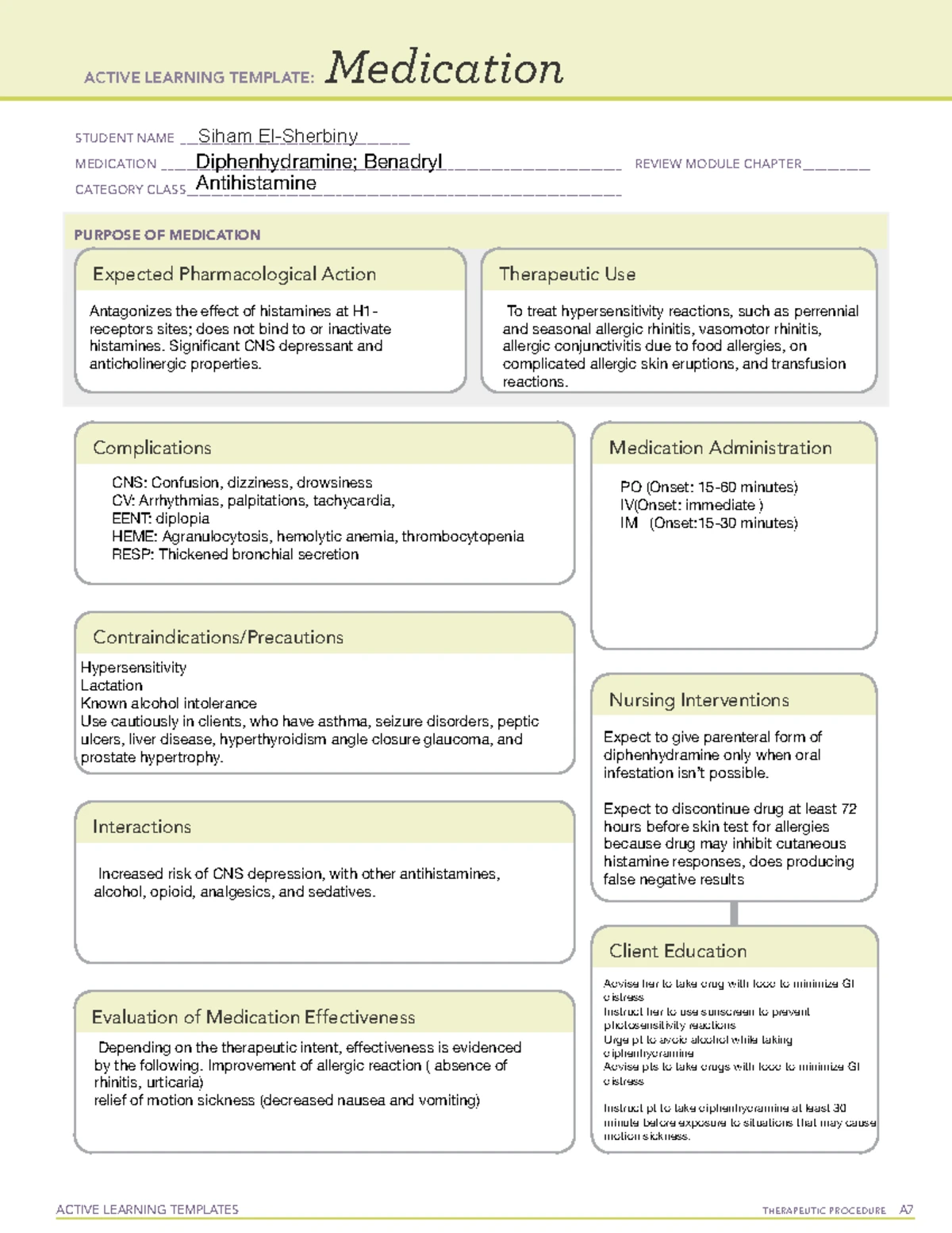 Humulin N Medication Overview - Active Learning Template - Studocu