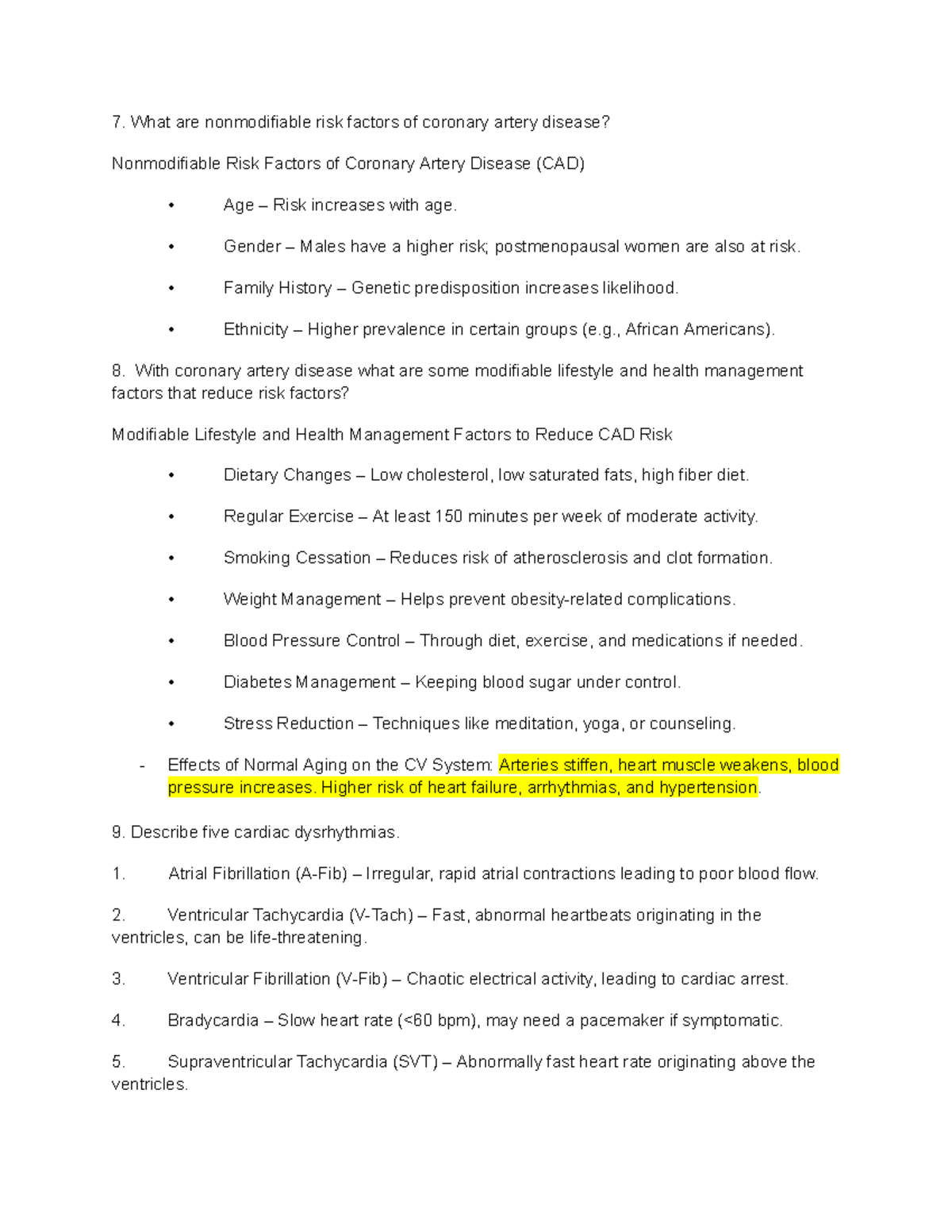 Nonmodifiable & Modifiable Risk Factors of CAD: Chapter 8 Insights ...