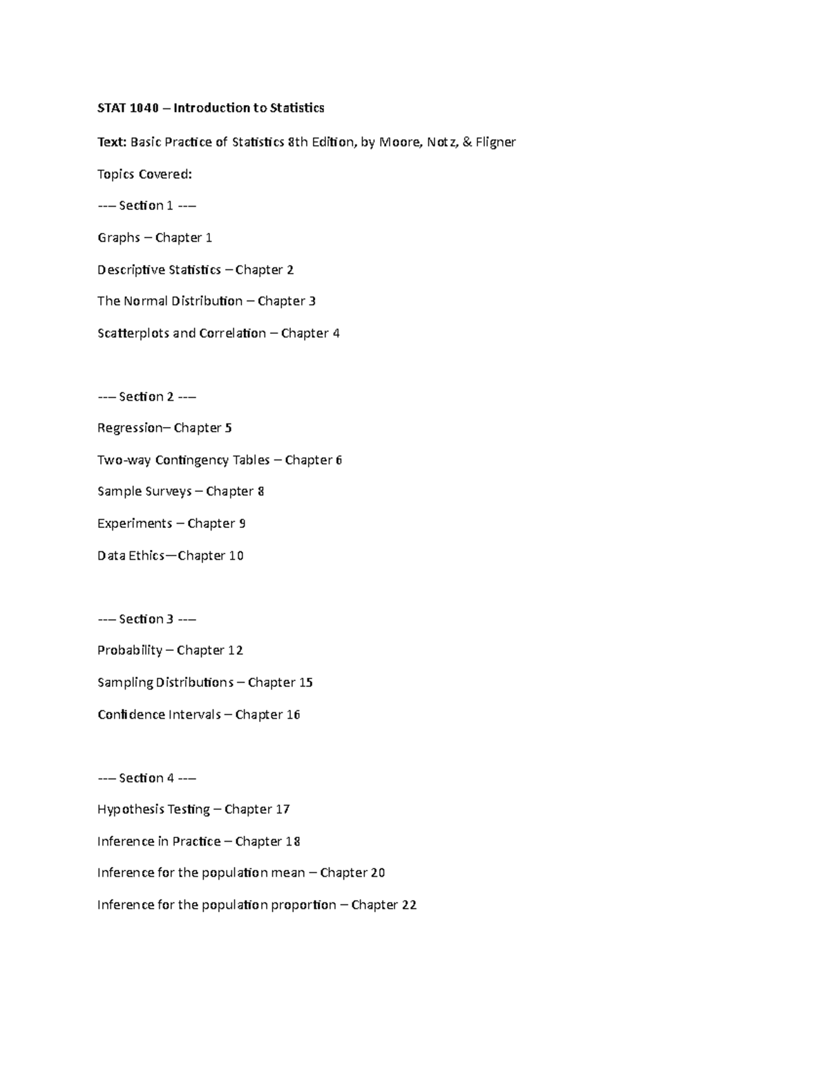 1040 challenge final - topics - STAT 1040 – Introduction to Statistics ...