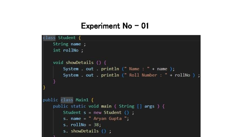 JAVA-1: Output of Java Code Examples and Class Implementations - Studocu