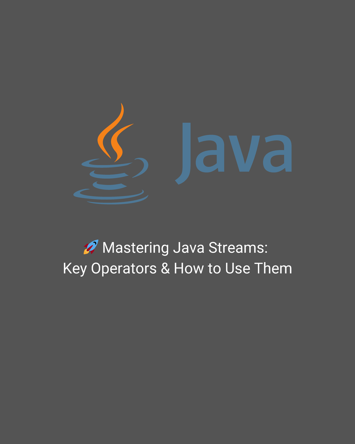 Java Streams - dgdgd - 🚀 Mastering Java Streams: Key Operators & How to ...