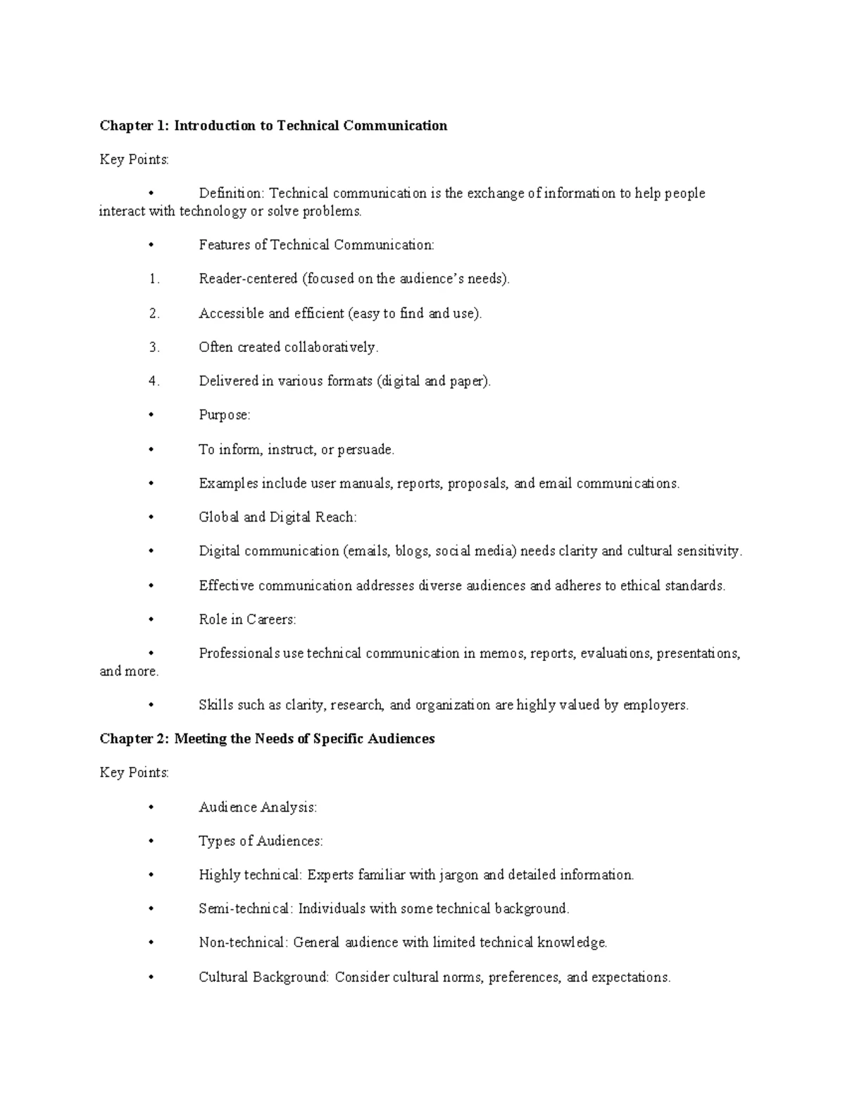 Technical Communication Review: Key Concepts & Practices - Studocu