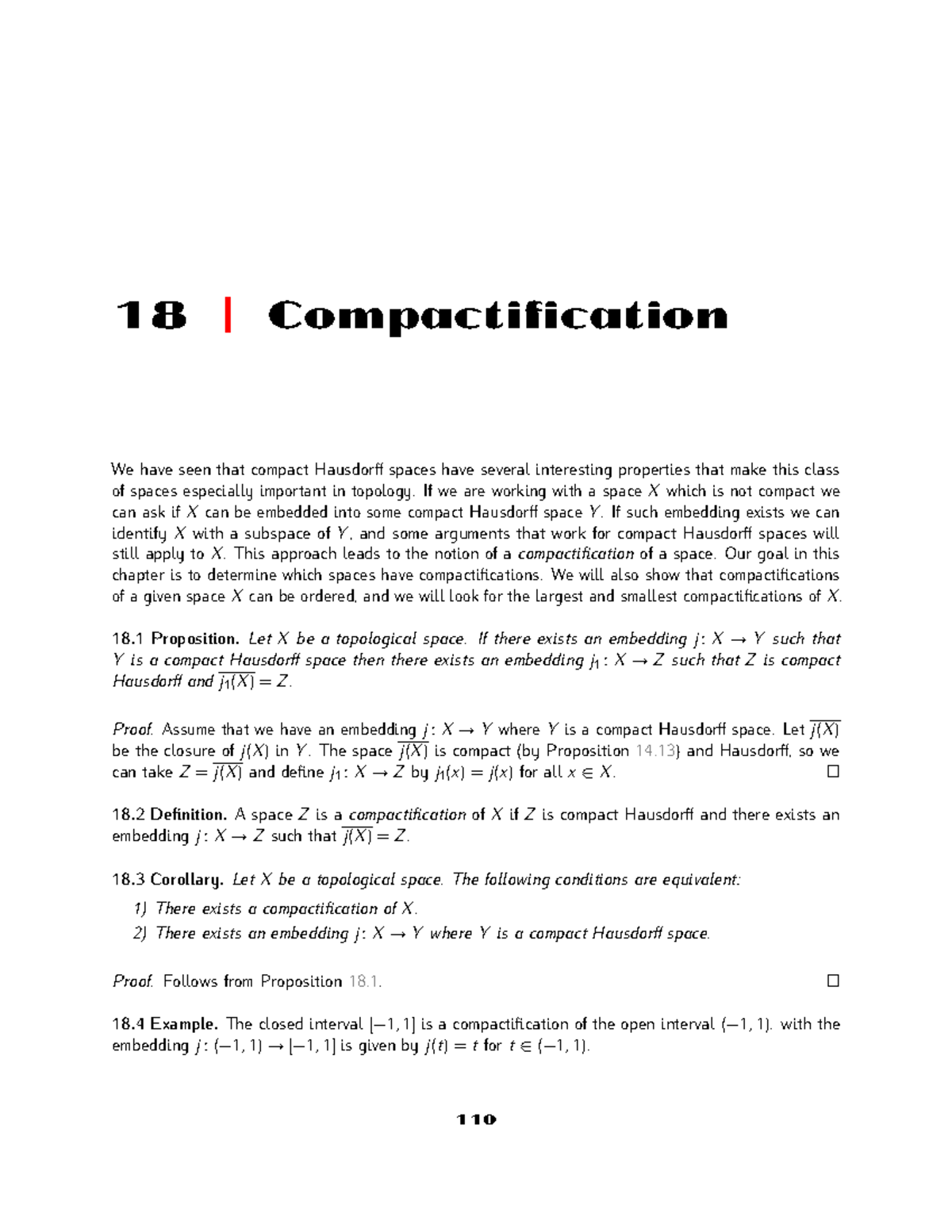 Mth427 notes 18 - math427 - 18 | Compactification We have seen that ...