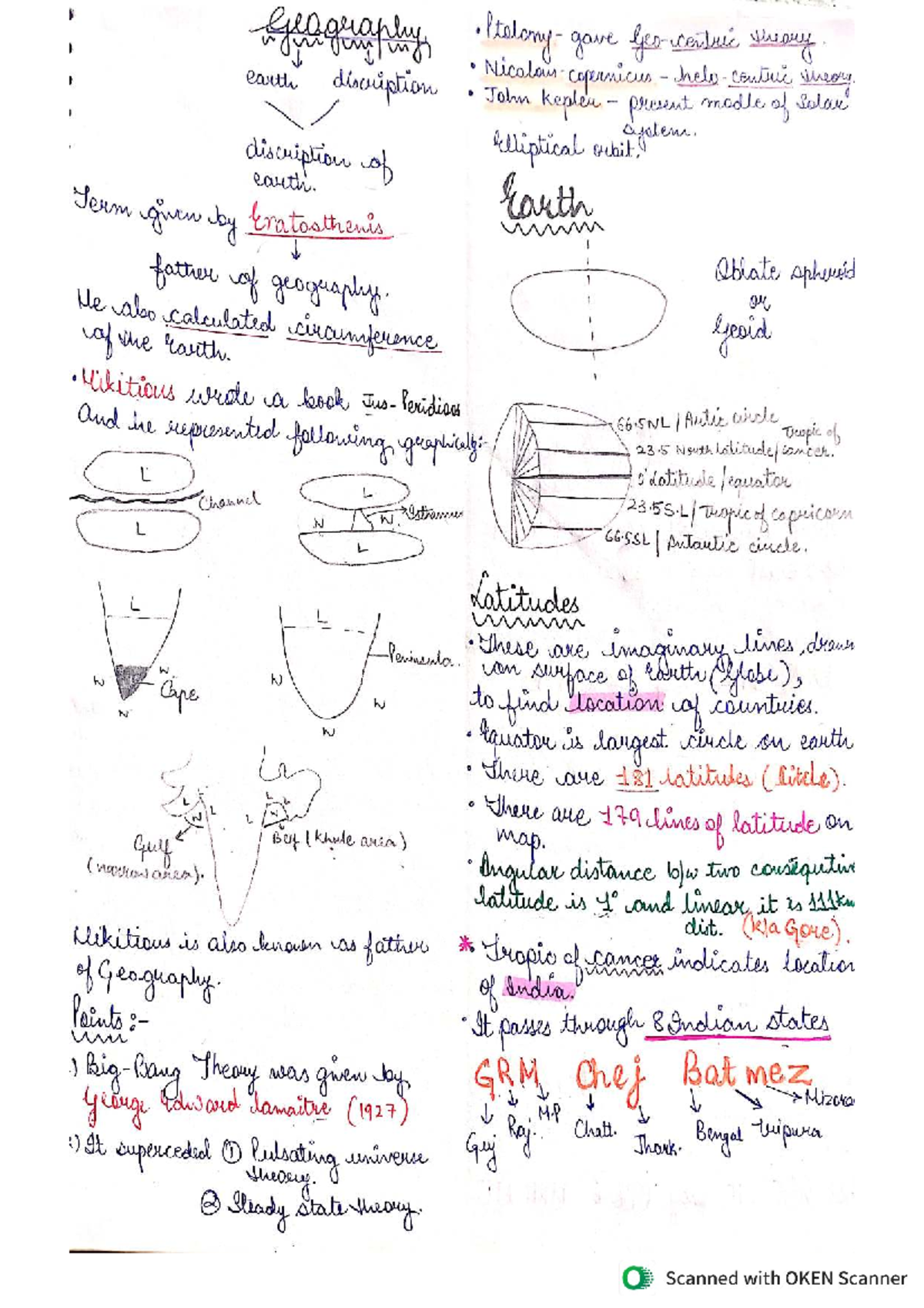 Geography 101: Quick Revision Notes for Final Exam - Studocu