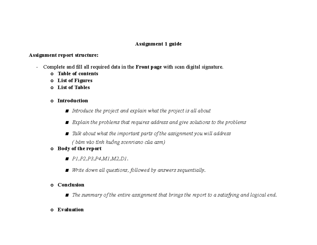 Unit 2 Networking ASM1 Assignment Guide and Report Structure - Studocu