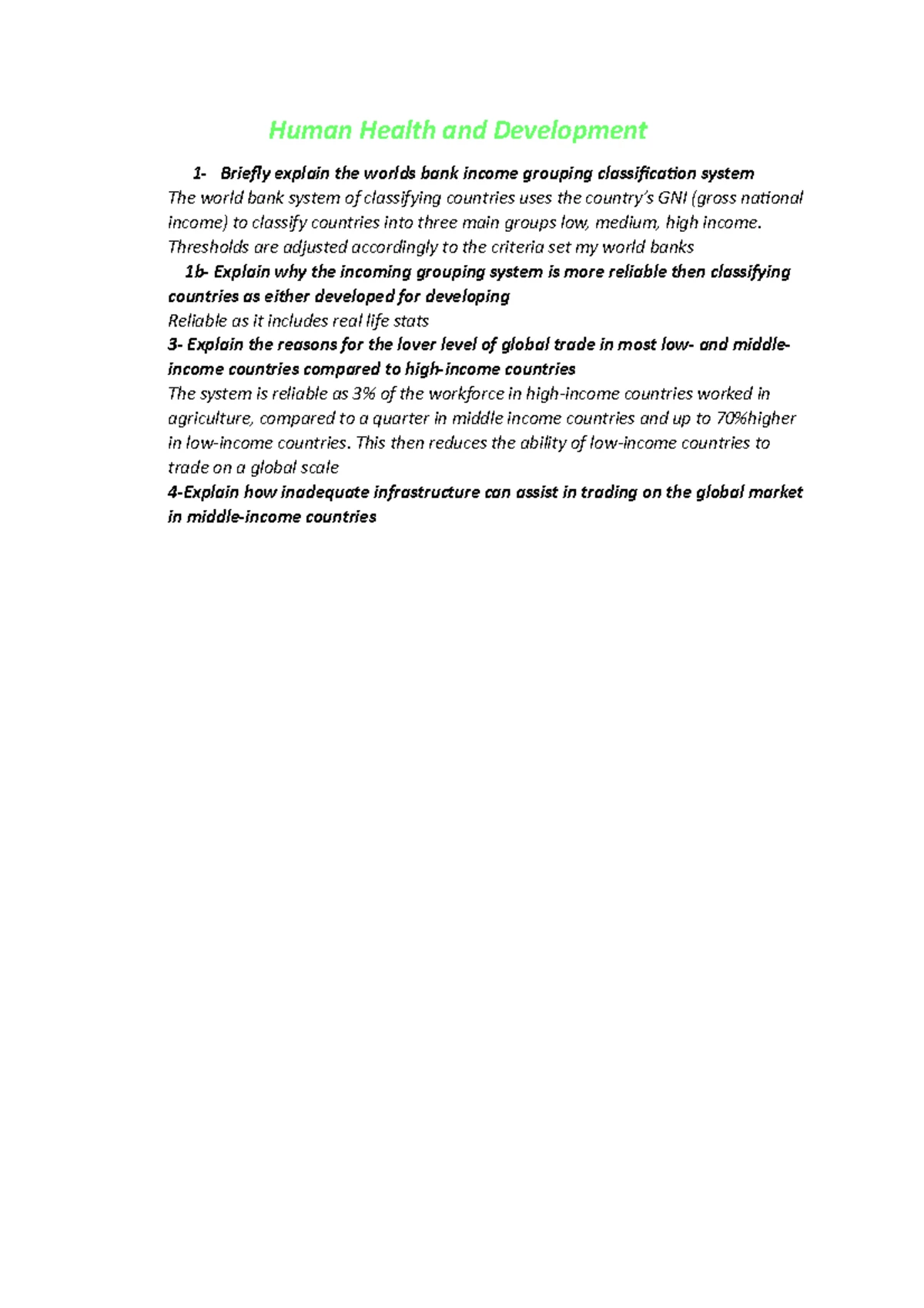 Ch 11 - Booklet hhd - Health and Human Development Unit 2, AOS 2 ...