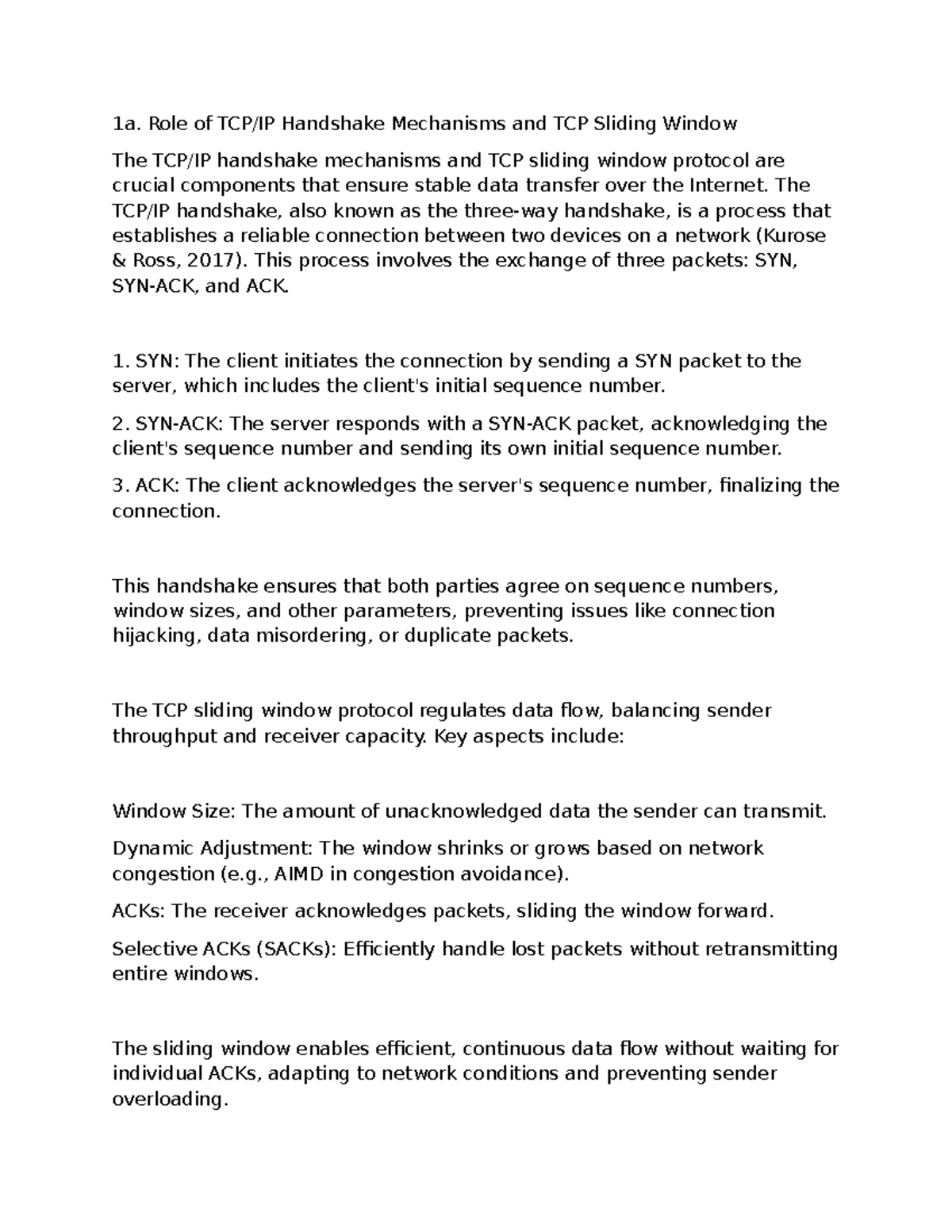 Communication and Networking Assignment 5: TCP Handshake & RPC - Studocu