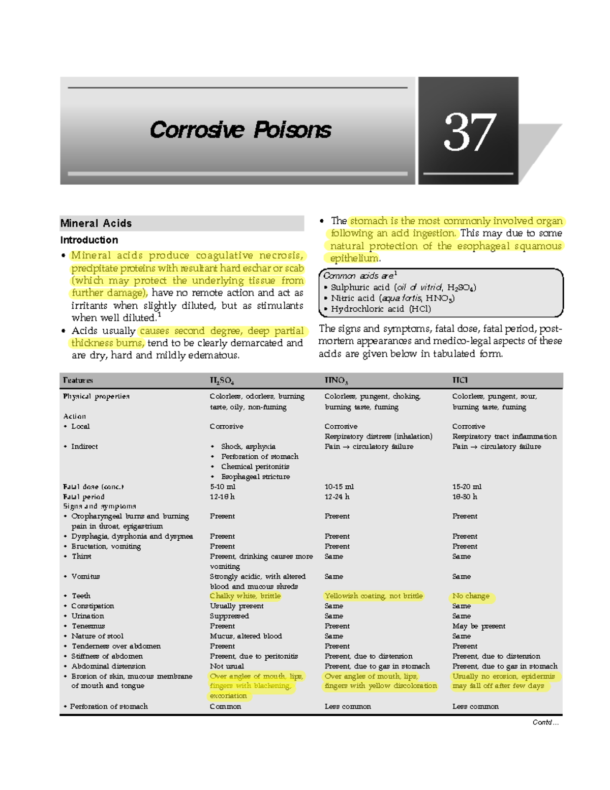 Corrosive Poisons: Overview of Arsenic, Mercury, and Mineral Acids (FM ...