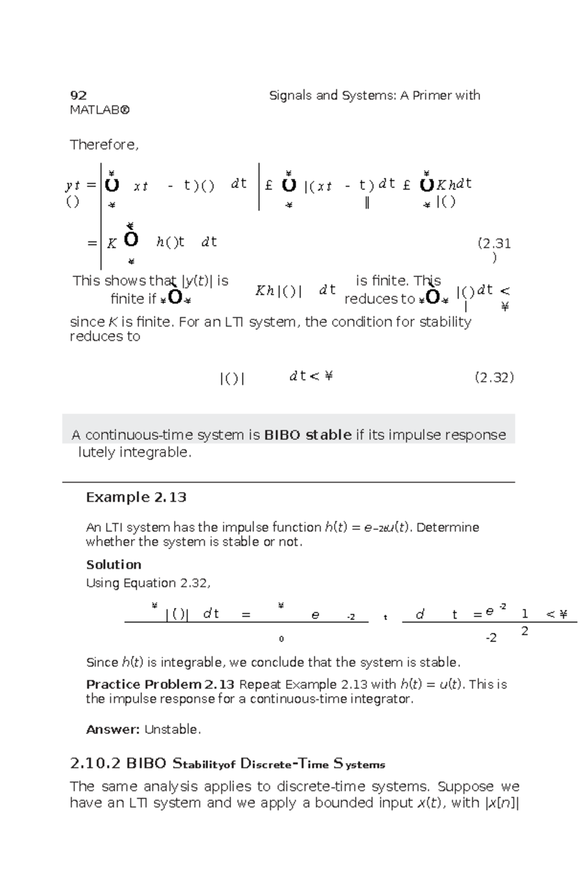 Textbook Notes: Signals and Systems (MATLAB) - Chapter Overview 110 ...