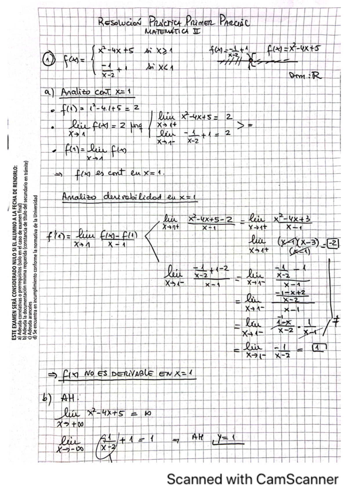 Matematica 2 resolución práctica evaluación - RESOLUCION PRACTICE ...