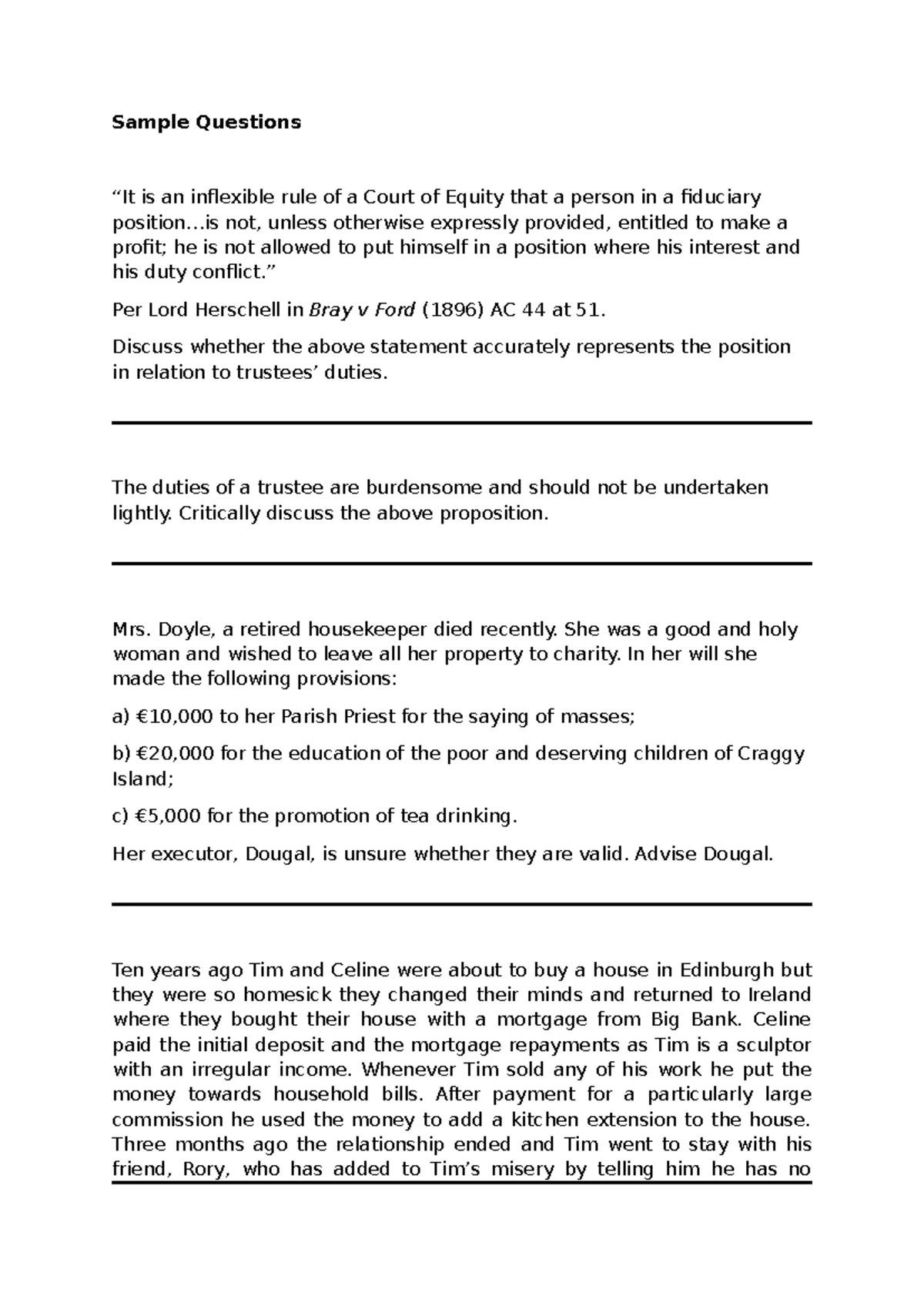 FINAL EXAMINATION FE1: Contract Law - March 22, 2022 - Studocu